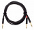 Cable Especial con conexion Plug 6.3 mm Balanceado a 2 Plug 6.3 mm desbalanceado, conectores Rean by Neutrik, largo 6 Mts