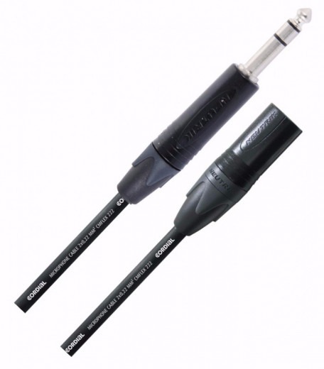 Cable XLR Macho - Plug 1/4 TRS, Conectores Neutrik, Soldado a mano