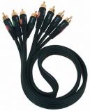 Cable profesional flexible, Conectores 4 RCA a 4 RCA