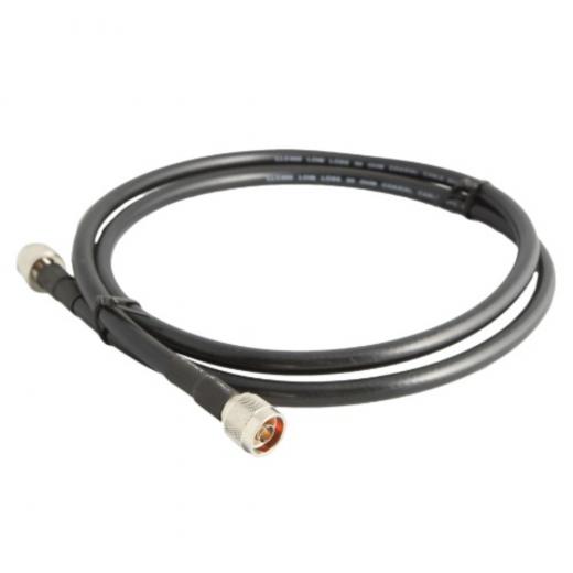Cable de extensión de antena coaxial, uso en exteriores (0.22 dBi / metro) con dos conectores macho tipo N, ip65