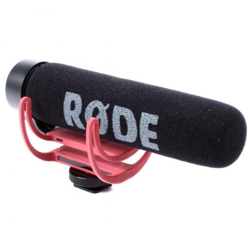 Micrófono de escopeta supercardioide con parabrisas, Rycote Lyre Shockmount integrado y operación Plug-and-play