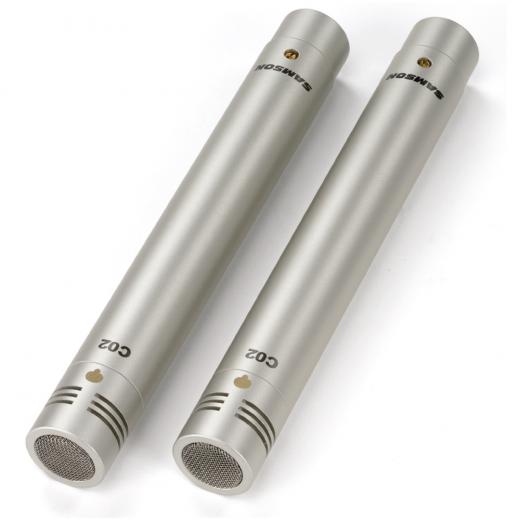 Micrófonos condensadores de diafragma pequeño, Patrón de captación cardioide, Hasta 134dB SPL, conectores XLR chapados en oro
