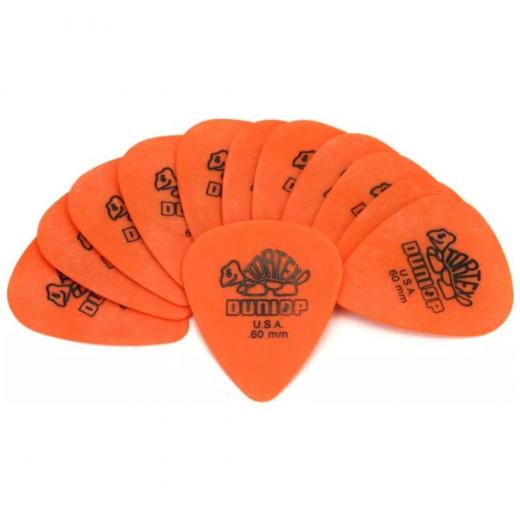 Uñetas de guitarra Tortex de forma estándar, calibre .60 mm, color naranja