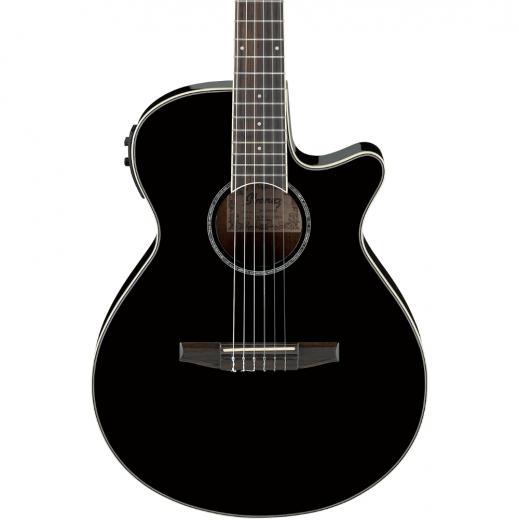 Guitarra Electroacustica cuerda de nylon con tapa de abeto, Tapa de abeto Fondo, lados y mástil de caoba, Diapasón y puente en palosanto y preamplificador AEQ-SP1