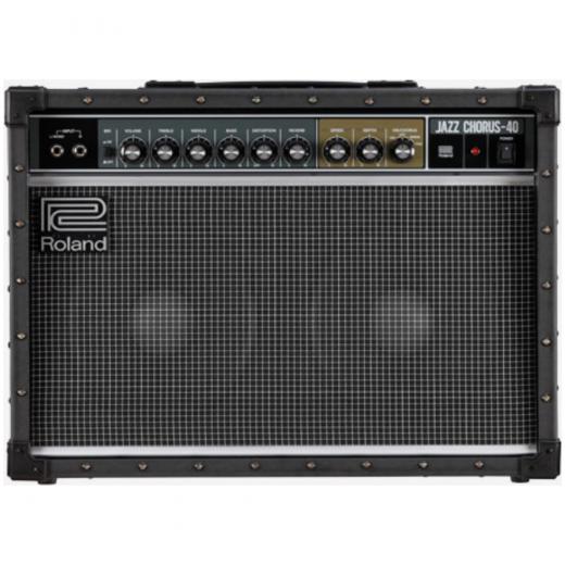 Amplificador combo guitarra estéreo de 40 watts, parlantes 2x10" con reverberación y vibrato con control de velocidad y profundidad