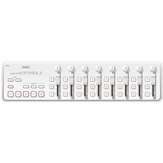 Controlador de software MIDI USB con ocho faders, ocho perillas, 24 botones y controles de transporte