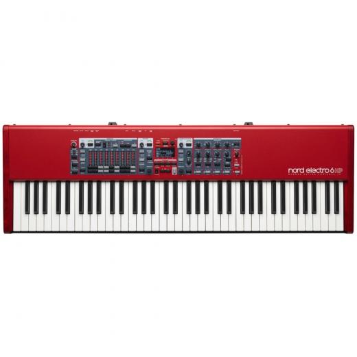 Piano de escenario de 73 notas con teclado de acción de martillo, sonidos de piano y órgano, efectos, USB y emulador de altavoz giratorio