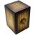 Cajón de madera, caja de resonancia de roble Siam, pies de goma grandes y superficie de asiento texturizada