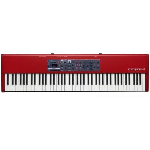 Piano digital / sintetizador de escenario / estudio de 88 teclas con teclado ponderado con acción de martillo virtual, 400 preajustes, pedal triple y efectos integrados