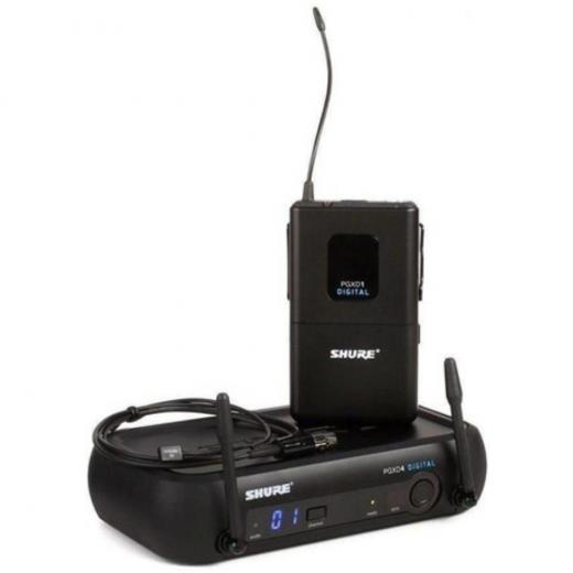 Sistema inalámbrico digital PGX-D con micrófono de solapa WL93, transmisor de bolsillo PGXD1, receptor PGXD4 - banda X8 (902-928MHz)