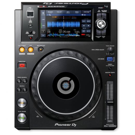 Cubierta de DJ digital con reproducción Wi-Fi, opciones de reproducción avanzadas, interconectividad Pro DJ Link y soporte completo para el software rekordbox dj