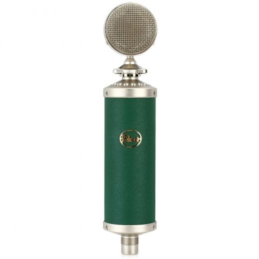 Micrófono condensador de diafragma grande cardioide/omni/figura8, con cápsula hecha a mano y Shockmount. 138dB SPL, 20Hz - 20kHz.