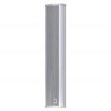 Altavoz de columna de pared, 15 W, 100/70/25V, resistente a la intemperie, color blanco, fabricado en aluminio