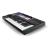 Controlador de teclado MIDI USB de 25 notas con teclas de acción de sintetizador, 8 perillas, 16 pads, controles de transposicion dedicados y software incluido