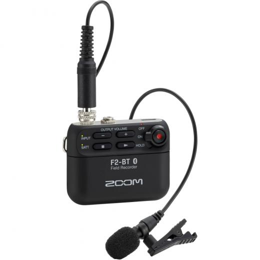 Grabador de campo de 32 bits/44,1 kHz o 48 kHz con micrófono Lavalier LMF-2, control Bluetooth, ajuste automático de ganancia, software incluido y accesorios