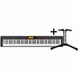 Piano digital de 88 teclas con teclado de acción de martillo escalado, 700 tonos, 200 ritmos, sistema de altavoces estéreo y conector para auriculares