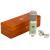 Micrófono de condensador FET de diafragma grande con patrón polar cardioide, filtro de paso alto, Fat Switch, Pad de 10 dB, soporte y caja de almacenamiento de madera